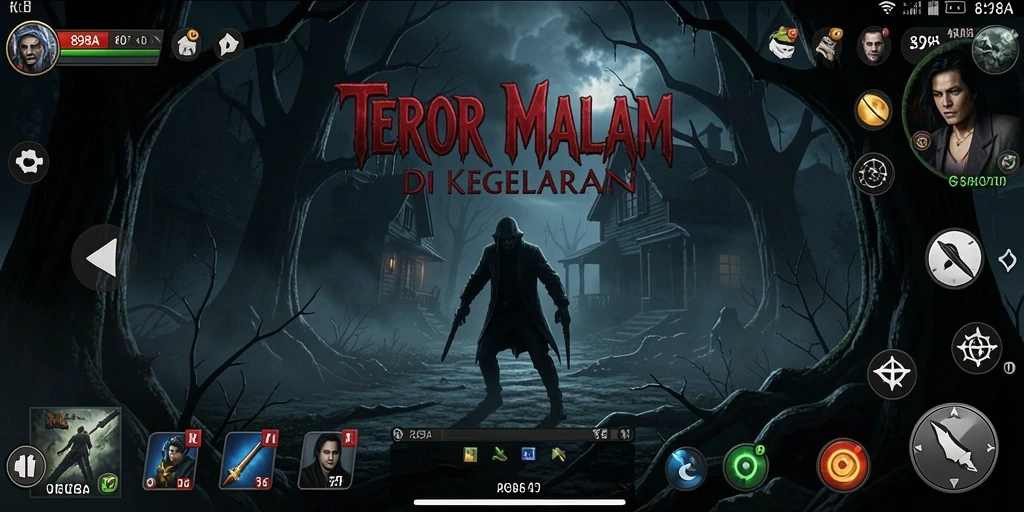 Screenshoot menampilkan suasana mencekam dan gameplay menegangkan dari 898A.