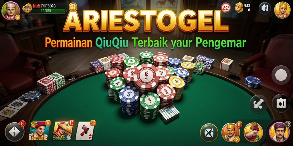 Tampilan gameplay seru ARIESTOGEL saat bermain QiuQiu.