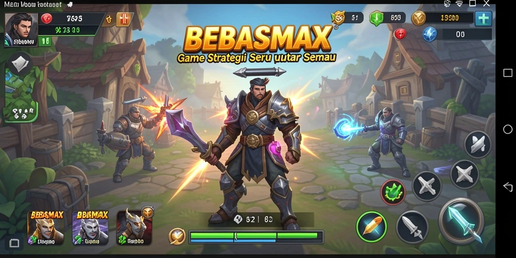 Tampilan gameplay BEBASMAX yang menarik dan penuh strategi.
