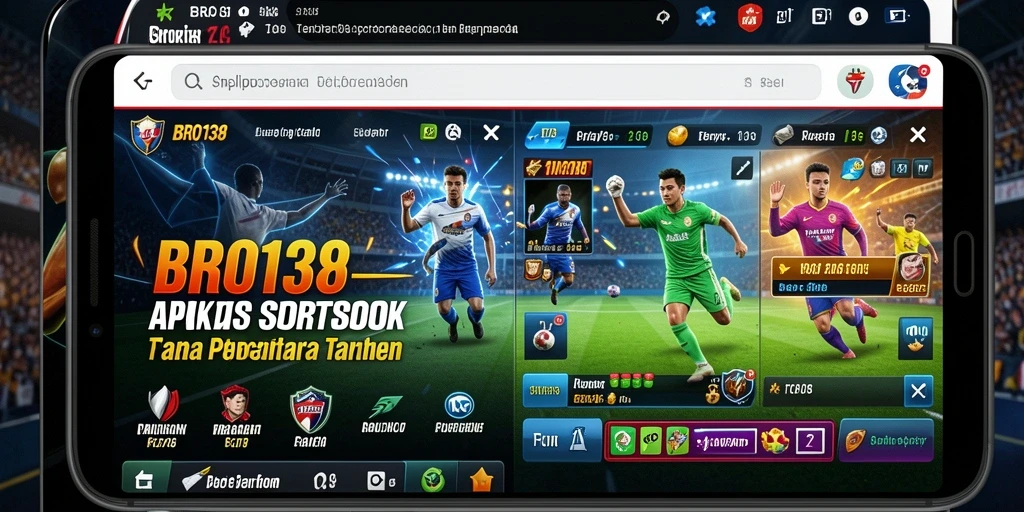 Tampilan utama BRO138 dengan fitur sportsbook yang menarik.