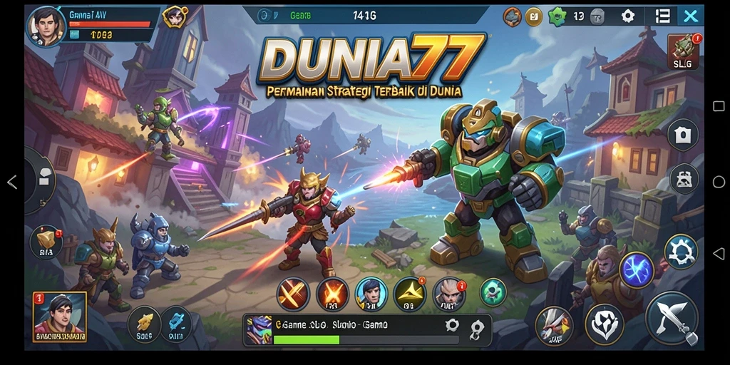 Tangkapan layar dari gameplay DUNIA77 yang mendebarkan dan penuh strategi.