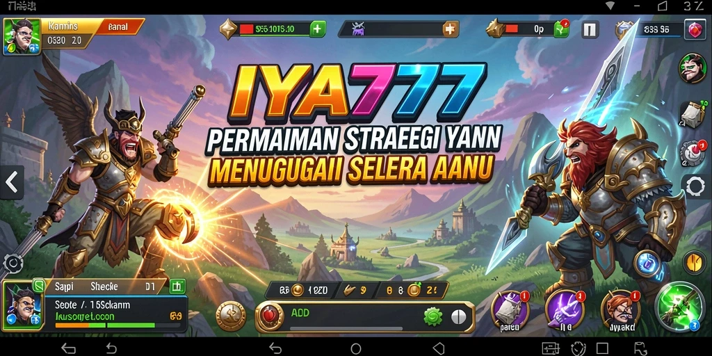 Tangkapan layar gameplay IYA777 yang menampilkan aksi strategi intens.