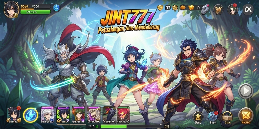Screenshot JNT777 menampilkan aksi seru dalam game Anime yang menawan.