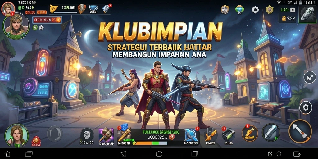 Tampilan gameplay KLUBIMPIAN yang menegangkan dan strategis.