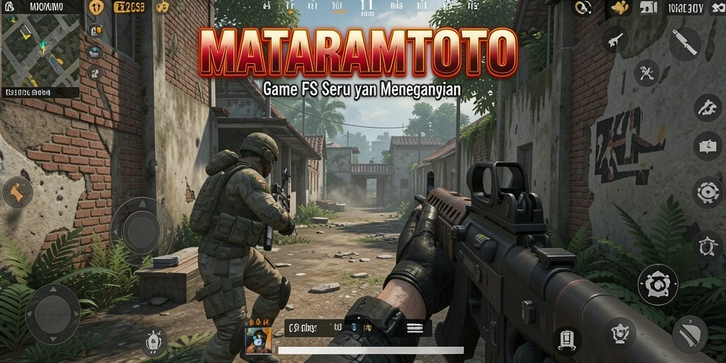Tampilan gameplay seru dari MATARAMTOTO dengan aksi tembak-menembak intens.