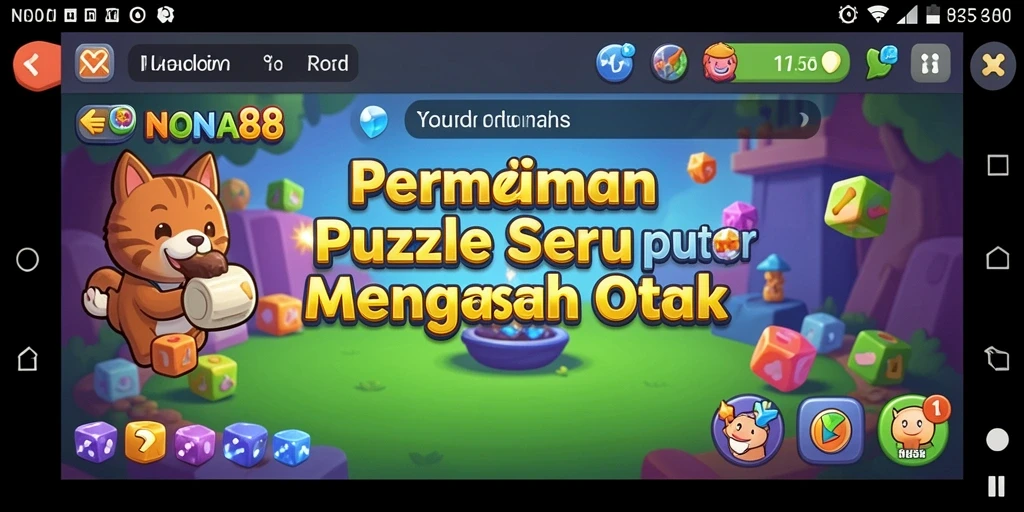 Screenshot utama NONA88 menampilkan gameplay yang penuh warna dan menantang.