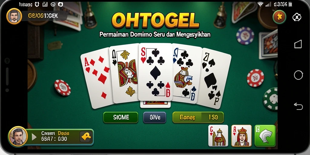 Screenshot gameplay OHTOGEL yang menunjukkan serunya permainan Domino.