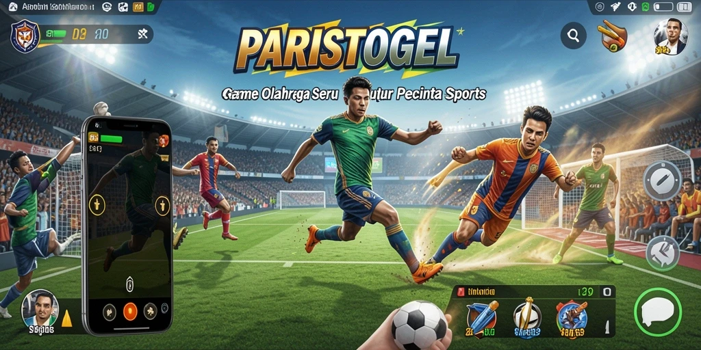 Tampilan seru dari gameplay olahraga di PARISTOGEL.