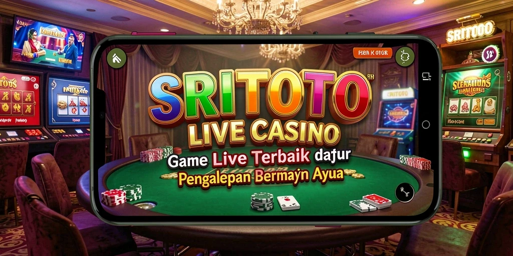 Screenshot gameplay SRITOTO menampilkan momen mendebarkan di Live Casino.