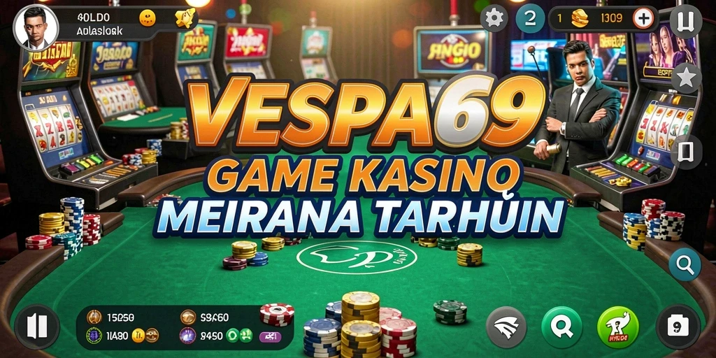 Tampilan screenshot VESPA69 yang menunjukkan gameplay Kasino yang menarik.