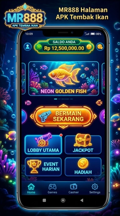Tampilan antarmuka mr888 yang menarik dan sederhana.